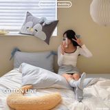  Bộ Chăn Ga Cotton Linen Kids / Cho Bé - Cánh cụt 