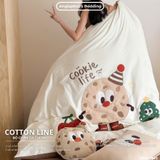  Bộ Chăn Ga Cotton Linen Kids / Cho Bé - Cookies 