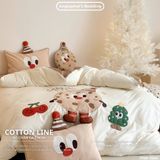  Bộ Chăn Ga Cotton Linen Kids / Cho Bé - Cookies 