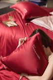  Bộ Chăn Ga Tencel 80S Freemonde  Phối Đỏ - Hồng 