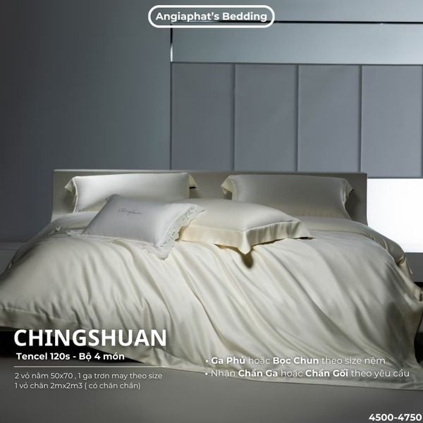  Set Chăn Ga Tencel 120s Chingsuan Micro - Màu 1 