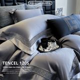  Set Chăn Ga Tencel 120s - 5 MÓN - GA TRẦN PHỦ - MÀU 1 