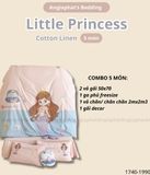  Bộ Chăn Ga Cotton Linen Kids - Tiên Cá 