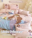  Bộ Chăn Ga Cotton Linen Kids - Tiên Cá 