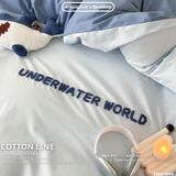  Bộ Chăn Ga Cotton Linen Kids / Cho Bé - Underwater 