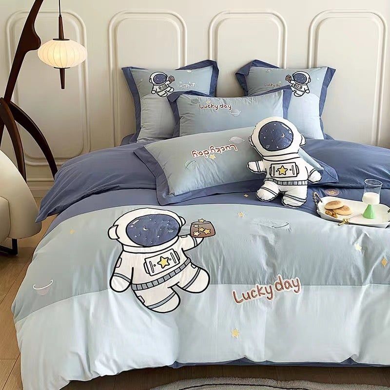  Bộ Chăn Ga Cotton Linen Kids - PHI HÀNH GIA 