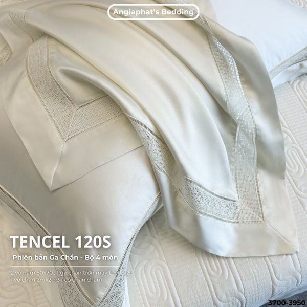  Set Chăn Ga Tencel 120s - 5 MÓN - GA TRẦN PHỦ - MÀU 2 