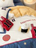  Bộ Chăn Ga Cotton Linen Kids - Bóng Rổ Số 10 