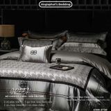  Set Chăn Ga Luxury - Gấm Siêu Mịn - B GHI 