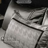  Set Chăn Ga Luxury - Gấm Siêu Mịn - B GHI 