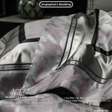 Set Chăn Ga Luxury - Gấm Siêu Mịn - B GHI 