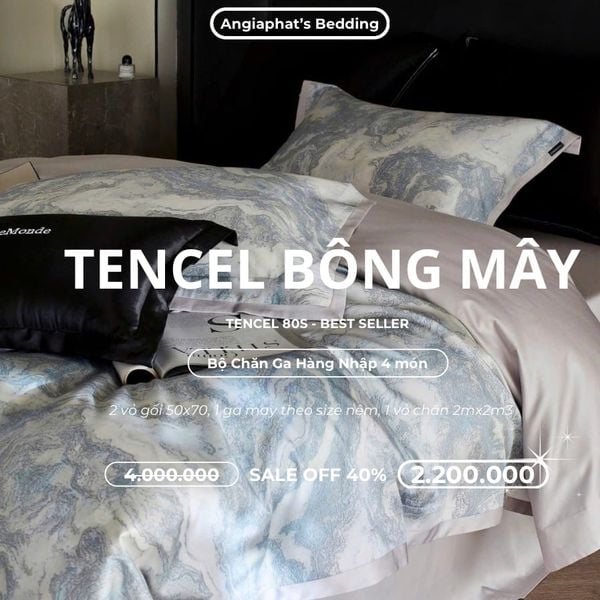 Tencel 80s Bông Mây Freemonde - Màu 9 