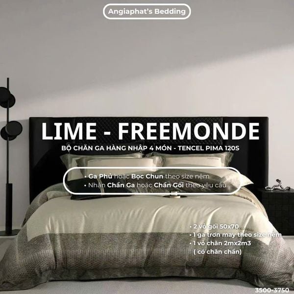  Set Chăn Ga Tencel 120s Freemonde Pima - Màu 5 