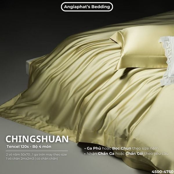  Set Chăn Ga Tencel 120s Chingsuan Micro - Màu 4 