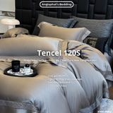  Set Chăn Ga Tencel 120s - 5 MÓN - GA TRẦN PHỦ - MÀU 4 