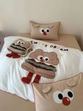  Bộ Chăn Ga Cotton Linen Kids - Bơ Gơ 