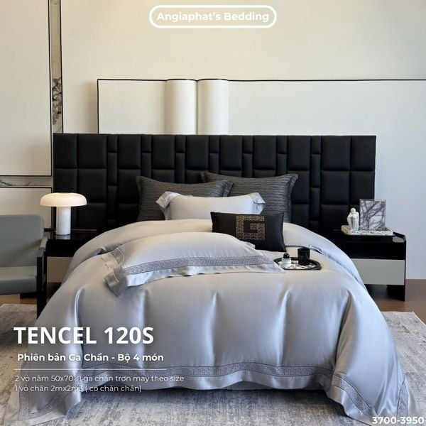  Set Chăn Ga Tencel 120s - 5 MÓN - GA TRẦN PHỦ - MÀU 5 