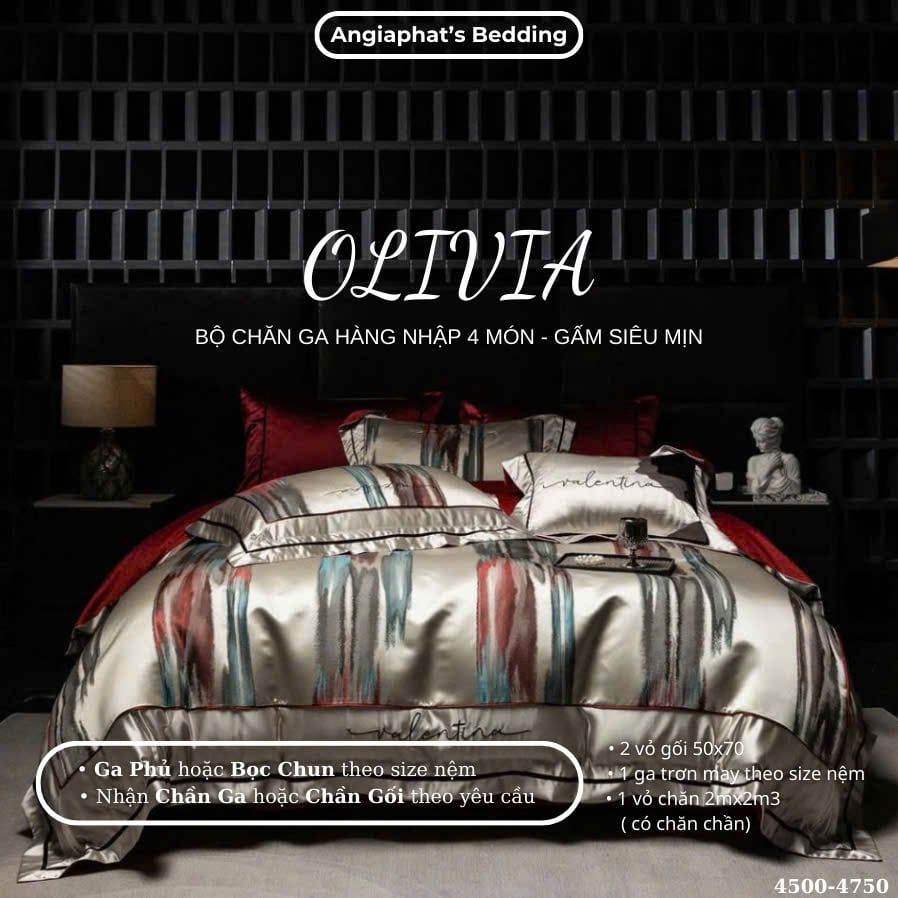  Set Chăn Ga Luxury - Gấm Siêu Mịn - Đỏ 