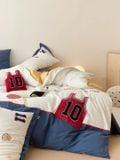  Bộ Chăn Ga Cotton Linen Kids - Bóng Rổ Số 10 