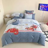  Bộ Chăn Ga Cotton Linen Kids - MÁY BAY 