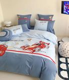  Bộ Chăn Ga Cotton Linen Kids - MÁY BAY 