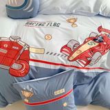  Bộ Chăn Ga Cotton Linen Kids - MÁY BAY 