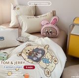  Bộ Chăn Ga Cotton Linen Kids / Cho Bé - Tom&Jerry 
