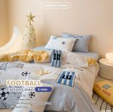  Bộ Chăn Ga Cotton Linen Kids / Cho Bé - Bóng Đá Messi 