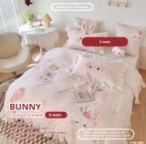  Bộ Chăn Ga Cotton Linen Kids / Cho Bé - Thỏ Xinh 
