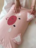  Bộ Chăn Ga Cotton Linen Kids - HEO HỒNG 