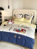  Bộ Chăn Ga Cotton Linen Kids - Mario Xanh Vàng 