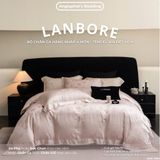  Set Chăn Ga Tencel 80s Dệt Hoa - Lanbore Tulip Hồng 