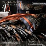  Set Chăn Ga Gấm Dệt Tơ Tằm mix Cotton Úc - PANSON MAZE - Màu 1 