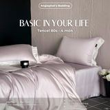  Set Chăn Ga Tencel 80S - BASIC IN YOUR LIFFE - Màu 2 