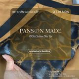 Set Chăn Ga Gấm Dệt Tơ Tằm mix Cotton Úc - PANSON MAZE - Màu 2 