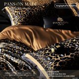  Set Chăn Ga Gấm Dệt Tơ Tằm mix Cotton Úc - PANSON MAZE - Màu 2 