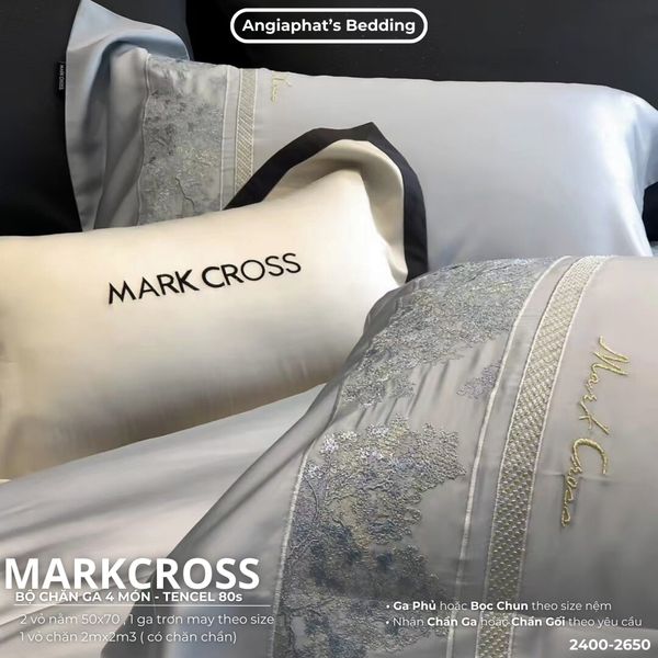  Set Chăn Ga Tencel 80S Thêu Markcross 2025 - Màu 3 