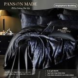  Set Chăn Ga Gấm Dệt Tơ Tằm mix Cotton Úc - PANSON MAZE - Màu 3 