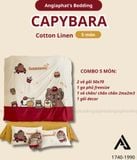  Bộ Chăn Ga Cotton Linen Kids - CAPY BARA 