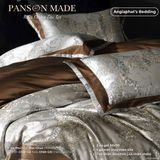  Set Chăn Ga Gấm Dệt Tơ Tằm mix Cotton Úc - PANSON MAZE - Màu 4 
