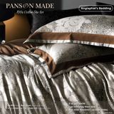  Set Chăn Ga Gấm Dệt Tơ Tằm mix Cotton Úc - PANSON MAZE - Màu 4 