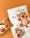  Bộ Vỏ Chăn Ga Gối Trẻ Em - Cotton Linen Kids - Hổ Cam 