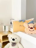  Bộ Vỏ Chăn Ga Gối Trẻ Em - Cotton Linen Kids - Gấu Vàng 