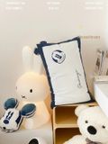  Bộ Vỏ Chăn Ga Gối Trẻ Em - Cotton Linen Kids -  Mickey Xanh Dương 