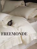  BỘ CHĂN GA TENCEL 120S FREEMONDE 2024 - MÀU TRẮNG KEM 