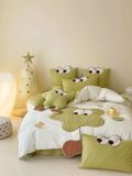  Bộ Chăn Ga Cotton Linen Kids - SAO XANH 