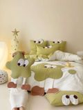  Bộ Chăn Ga Cotton Linen Kids - SAO XANH 