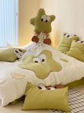  Bộ Chăn Ga Cotton Linen Kids - SAO XANH 
