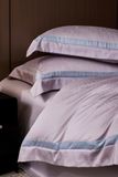  Set Chăn Ga Tencel 120s Markcross Dệt Vân Chìm - Màu Tím 