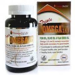 Triple Omega 369 Vitamin for Life Hỗ Trợ Sức Khỏe Tim Mạch Và Trí Não Hộp 90 Viên